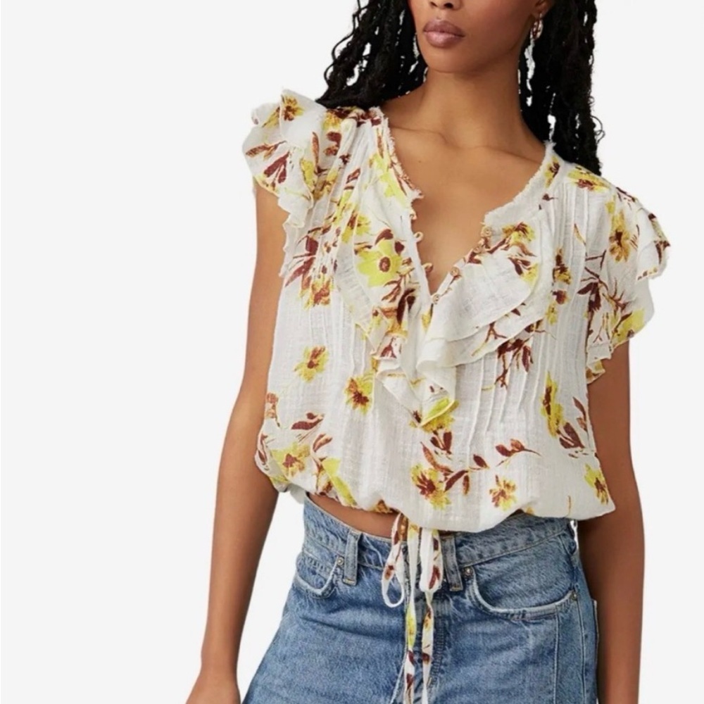 Free People Naya Printed Top small